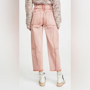 Free People Monroe Pieced Barrel Jean